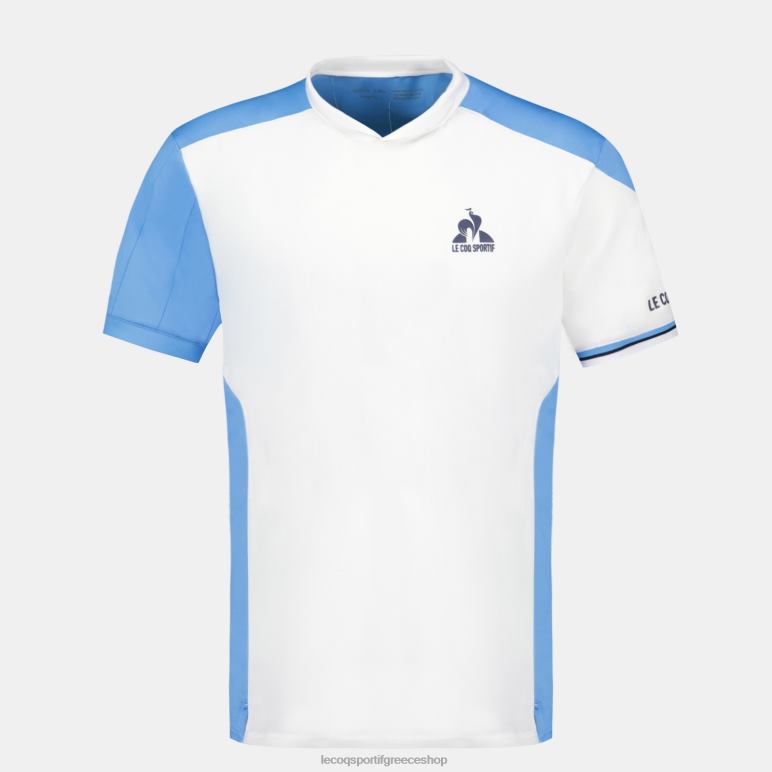Le Coq Sportif είδη ένδυσης άνδρες μπλουζάκι λευκό D2ZV212