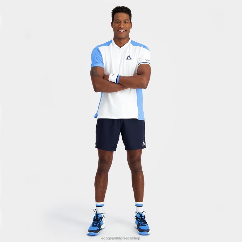 Le Coq Sportif είδη ένδυσης άνδρες μπλουζάκι λευκό D2ZV212