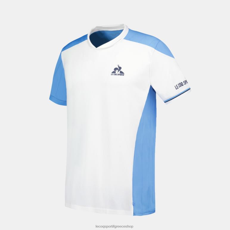 Le Coq Sportif είδη ένδυσης άνδρες μπλουζάκι λευκό D2ZV212