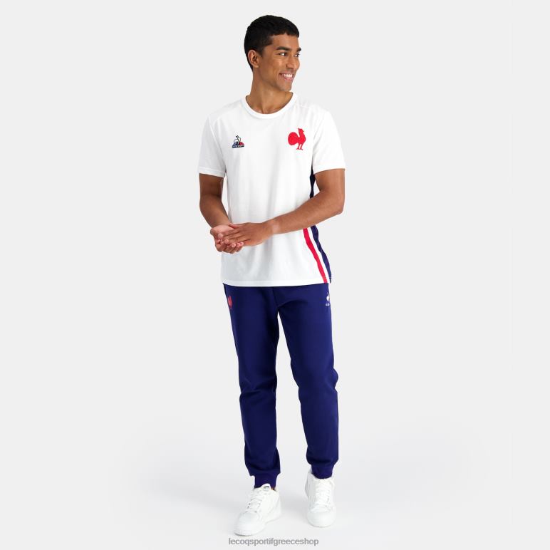 Le Coq Sportif είδη ένδυσης άνδρες μπλουζάκι λευκό D2ZV215