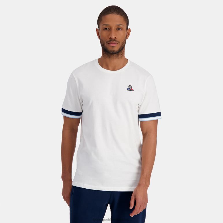 Le Coq Sportif είδη ένδυσης άνδρες μπλουζάκι λευκό D2ZV434
