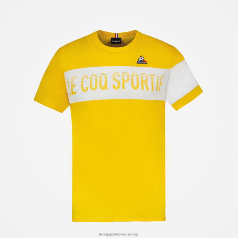 Le Coq Sportif είδη ένδυσης άνδρες μπλουζάκι κίτρινο D2ZV449
