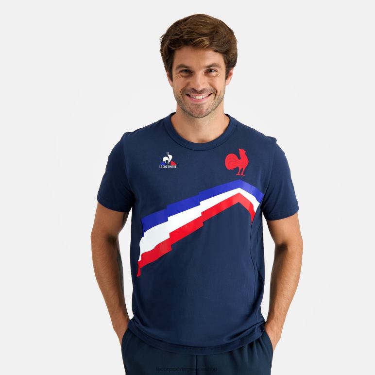 Le Coq Sportif είδη ένδυσης άνδρες μπλουζάκι μπλε D2ZV471