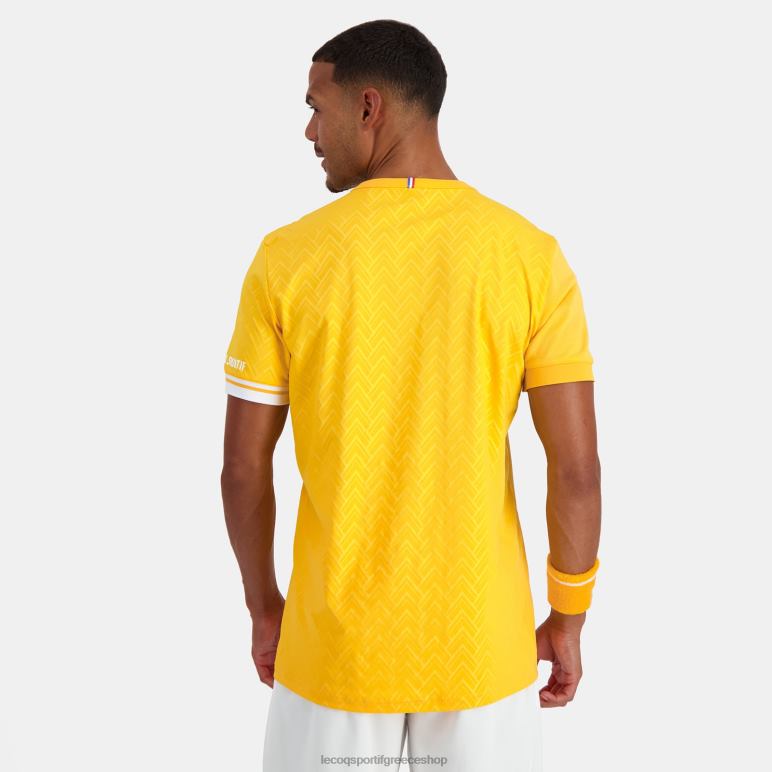 Le Coq Sportif είδη ένδυσης άνδρες μπλουζάκι πορτοκαλί D2ZV478