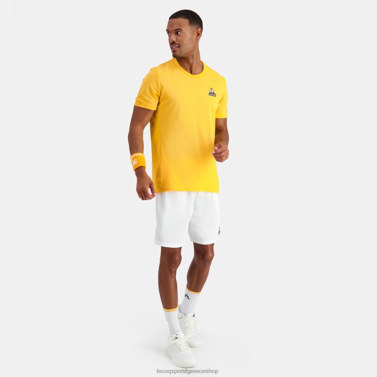 Le Coq Sportif είδη ένδυσης άνδρες μπλουζάκι πορτοκαλί D2ZV478