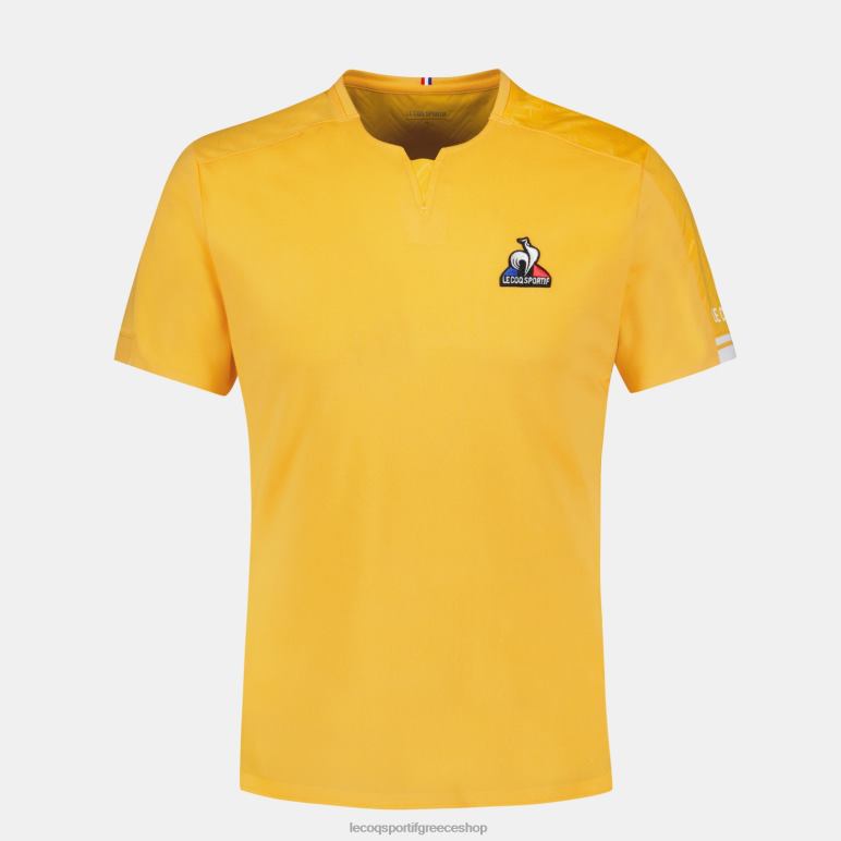 Le Coq Sportif είδη ένδυσης άνδρες μπλουζάκι πορτοκαλί D2ZV483