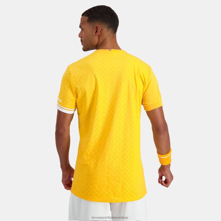 Le Coq Sportif είδη ένδυσης άνδρες μπλουζάκι πορτοκαλί D2ZV483