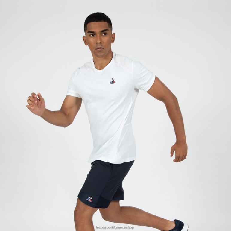 Le Coq Sportif είδη ένδυσης άνδρες μπλουζάκι λευκό D2ZV492