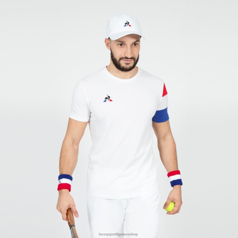 Le Coq Sportif είδη ένδυσης άνδρες μπλουζάκι λευκό D2ZV497