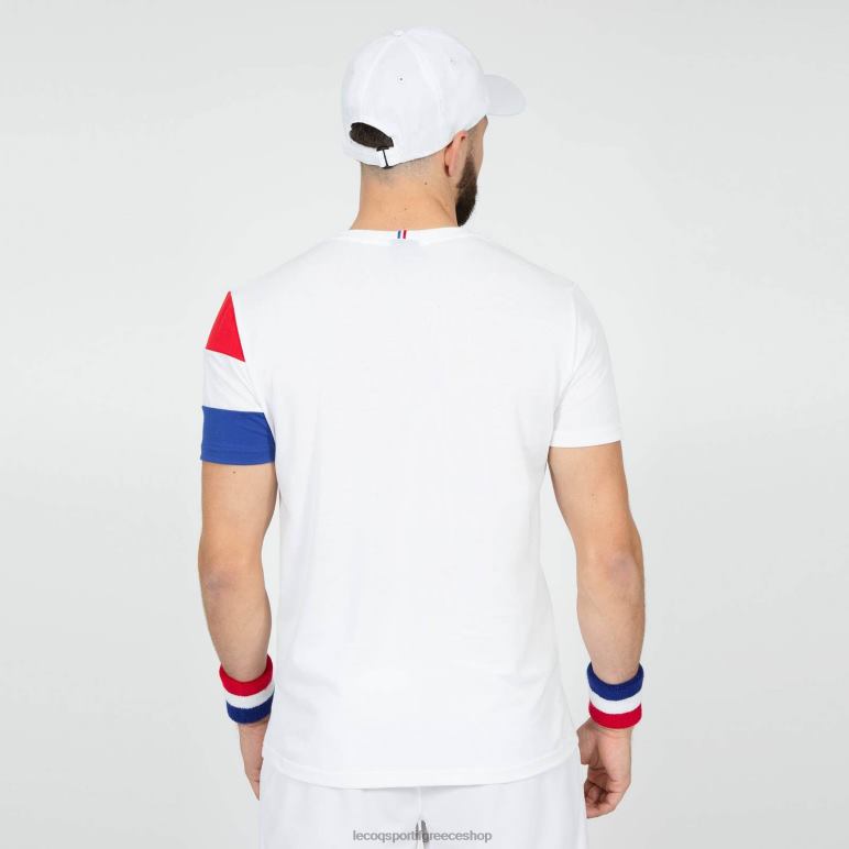 Le Coq Sportif είδη ένδυσης άνδρες μπλουζάκι λευκό D2ZV497