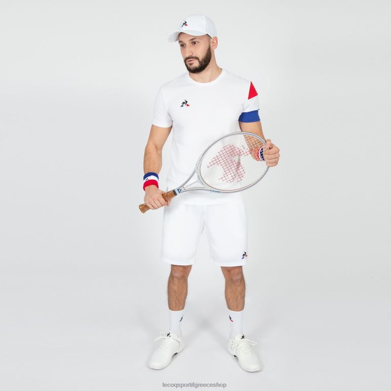 Le Coq Sportif είδη ένδυσης άνδρες μπλουζάκι λευκό D2ZV497