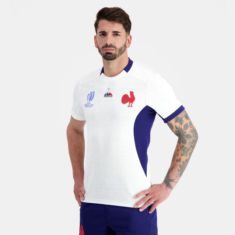 Le Coq Sportif είδη ένδυσης άνδρες αντίγραφο της φανέλας xv της Γαλλίας - Παγκόσμιο Κύπελλο ράγκμπι 2023 λευκή D2ZV693