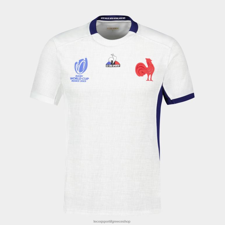 Le Coq Sportif είδη ένδυσης άνδρες αντίγραφο της φανέλας xv της Γαλλίας - Παγκόσμιο Κύπελλο ράγκμπι 2023 λευκή D2ZV693