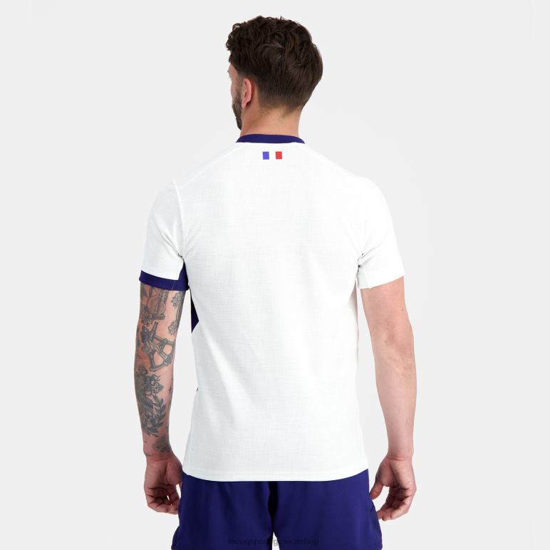 Le Coq Sportif είδη ένδυσης άνδρες αντίγραφο της φανέλας xv της Γαλλίας - Παγκόσμιο Κύπελλο ράγκμπι 2023 λευκή D2ZV693