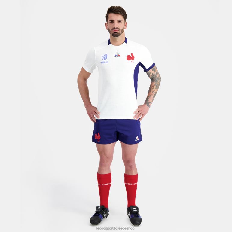 Le Coq Sportif είδη ένδυσης άνδρες αντίγραφο της φανέλας xv της Γαλλίας - Παγκόσμιο Κύπελλο ράγκμπι 2023 λευκή D2ZV693
