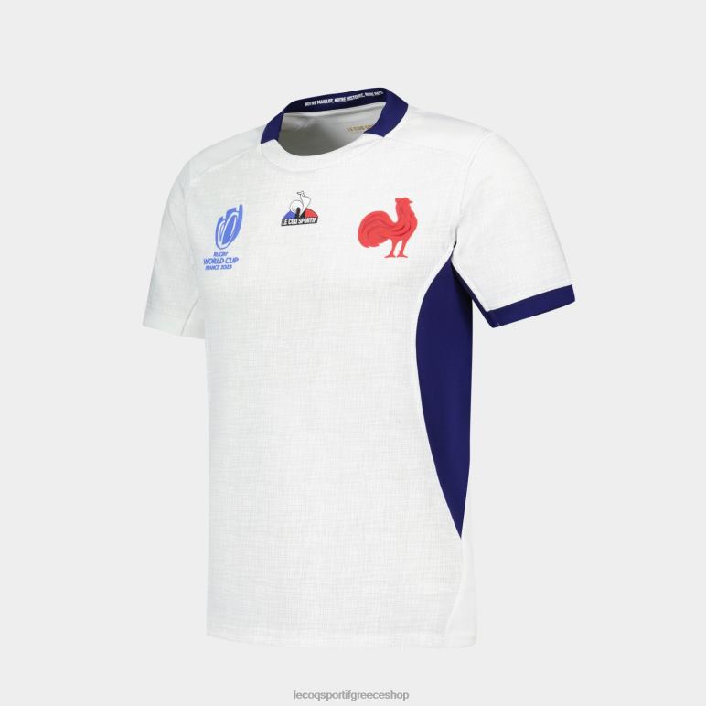 Le Coq Sportif είδη ένδυσης άνδρες αντίγραφο της φανέλας xv της Γαλλίας - Παγκόσμιο Κύπελλο ράγκμπι 2023 λευκή D2ZV693