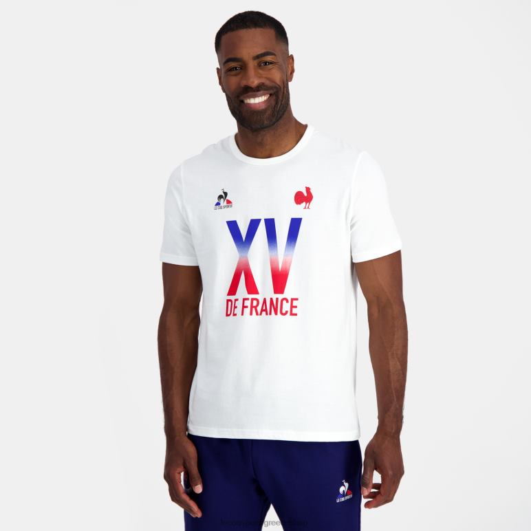 Le Coq Sportif είδη ένδυσης άνδρες μπλουζάκι - xv de france λευκό D2ZV157