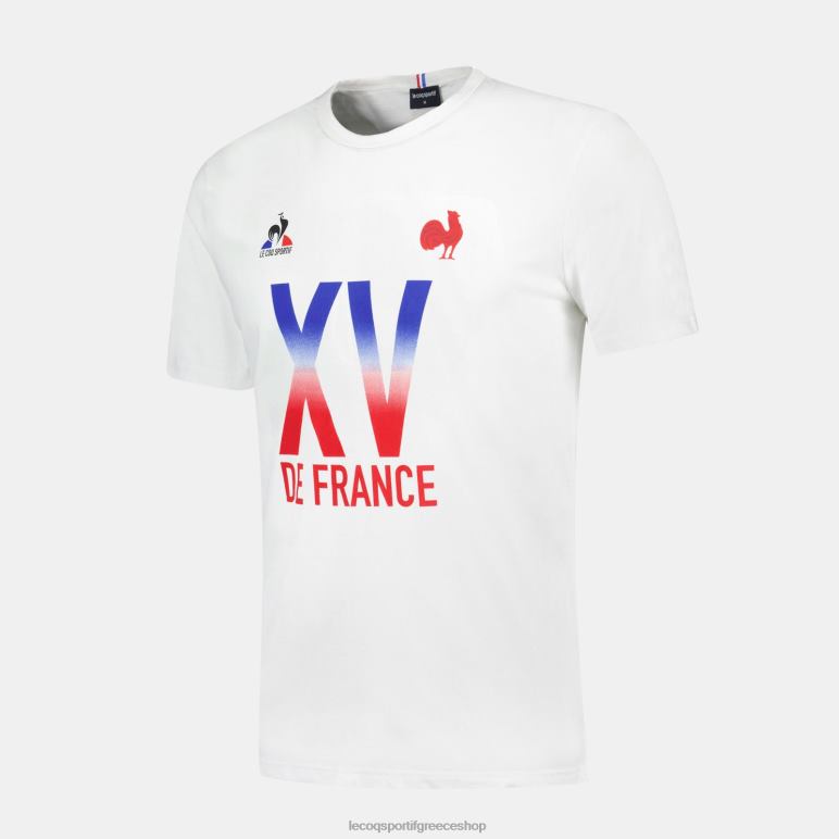 Le Coq Sportif είδη ένδυσης άνδρες μπλουζάκι - xv de france λευκό D2ZV157