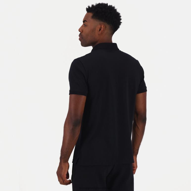 Le Coq Sportif είδη ένδυσης άνδρες πόλο μαύρο D2ZV129