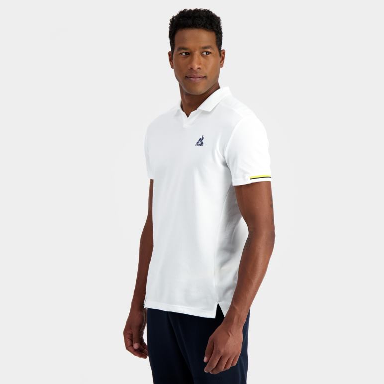 Le Coq Sportif είδη ένδυσης άνδρες πόλο λευκό D2ZV134
