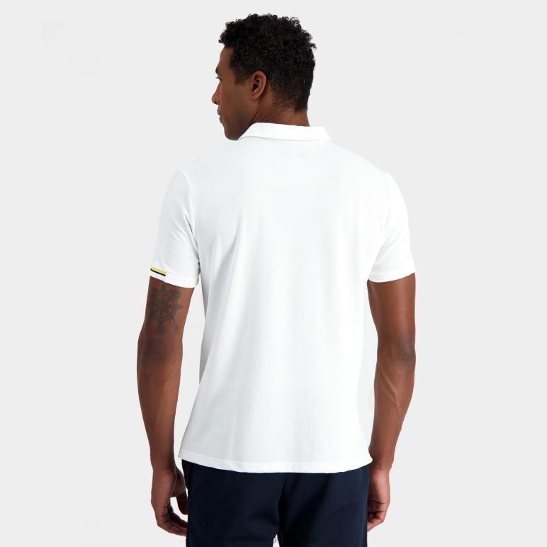 Le Coq Sportif είδη ένδυσης άνδρες πόλο λευκό D2ZV134