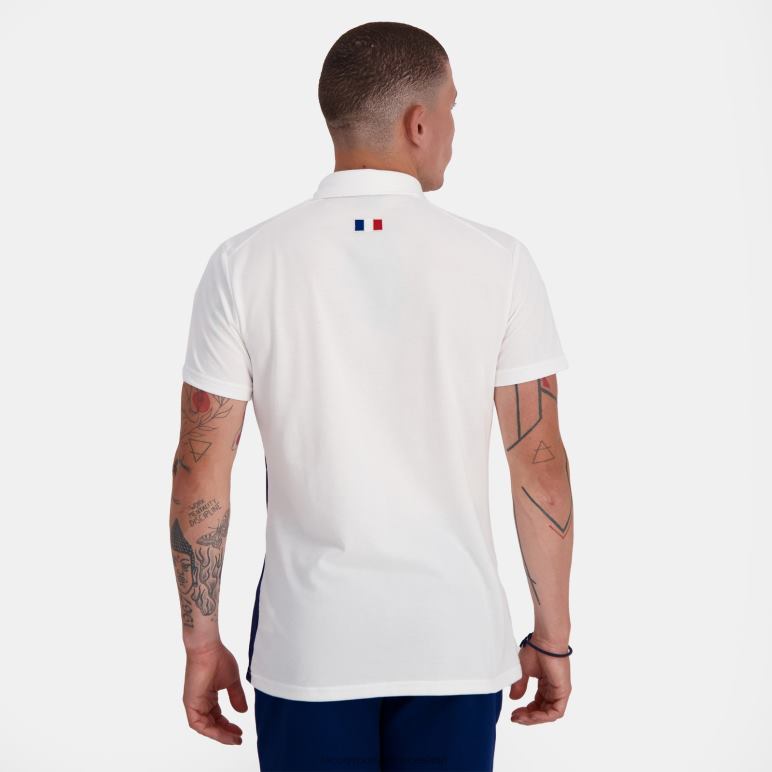 Le Coq Sportif είδη ένδυσης άνδρες πόλο λευκό D2ZV137