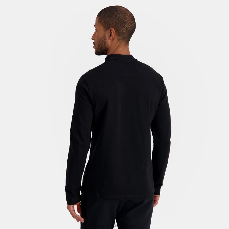 Le Coq Sportif είδη ένδυσης άνδρες πόλο μαύρο D2ZV487