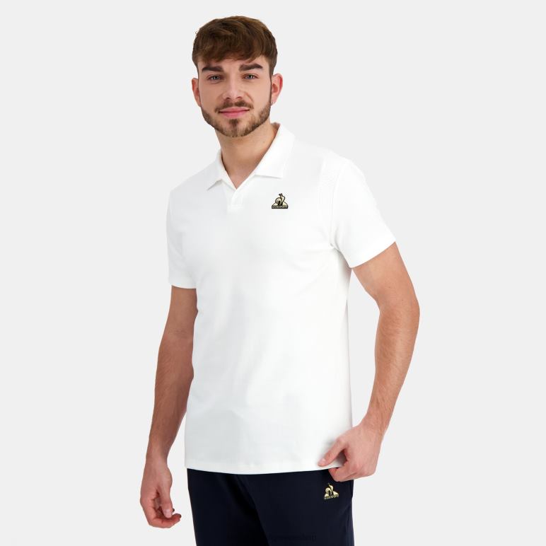 Le Coq Sportif είδη ένδυσης άνδρες coton polo λευκό D2ZV128
