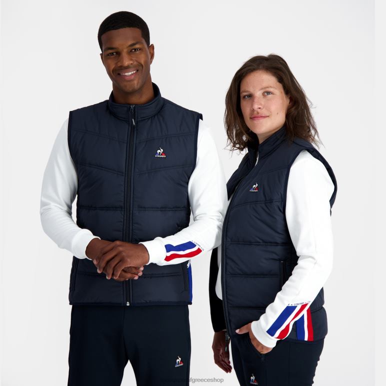 Le Coq Sportif είδη ένδυσης άνδρες unisex αμάνικο μπουφάν μπλε D2ZV118