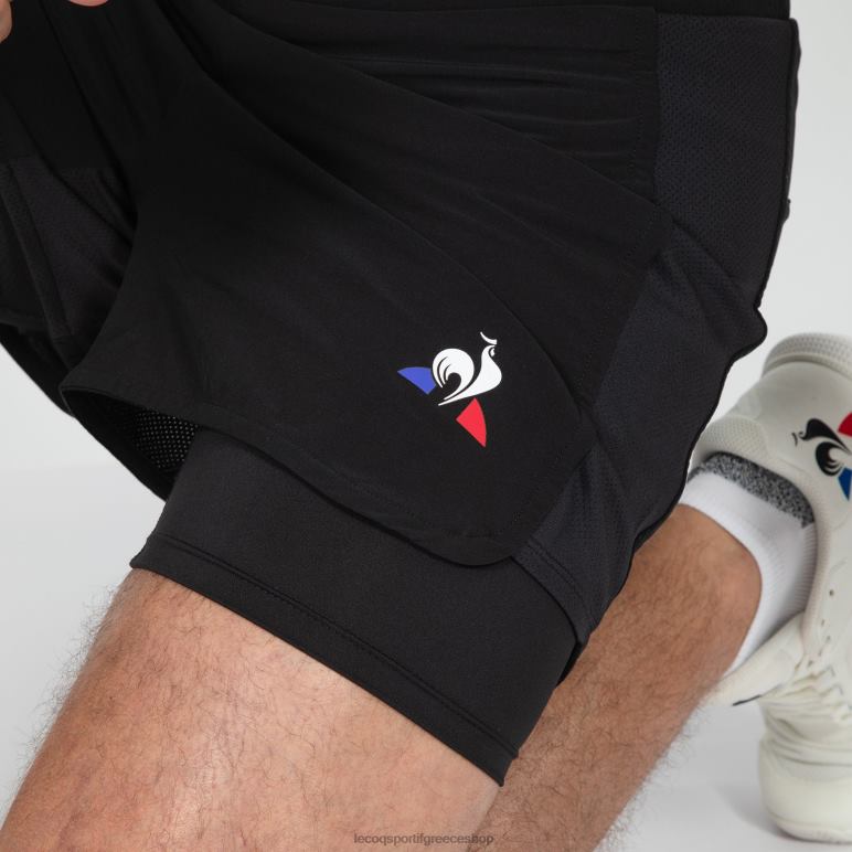 Le Coq Sportif είδη ένδυσης άνδρες σορτς μαύρο D2ZV511