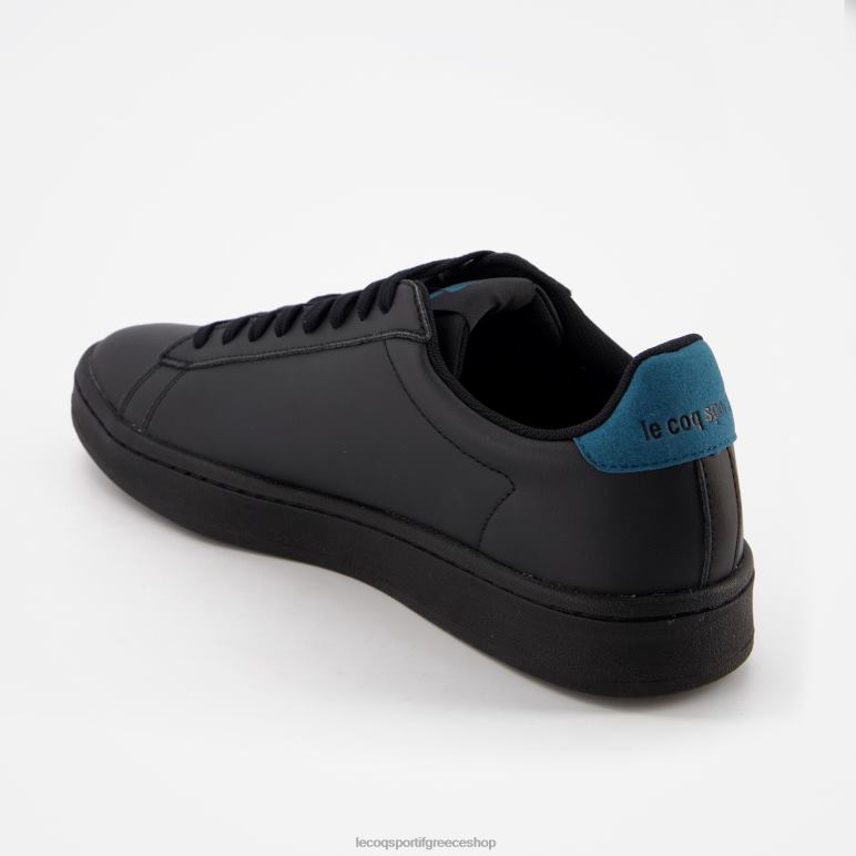 Le Coq Sportif παπούτσια άνδρες παπούτσι κλασικό απαλό τρίχρωμο σκούρο μαύρο D2ZV280