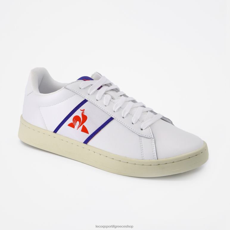 Le Coq Sportif παπούτσια άνδρες παπούτσι κλασικό απαλό τρίχρωμο λευκό D2ZV550