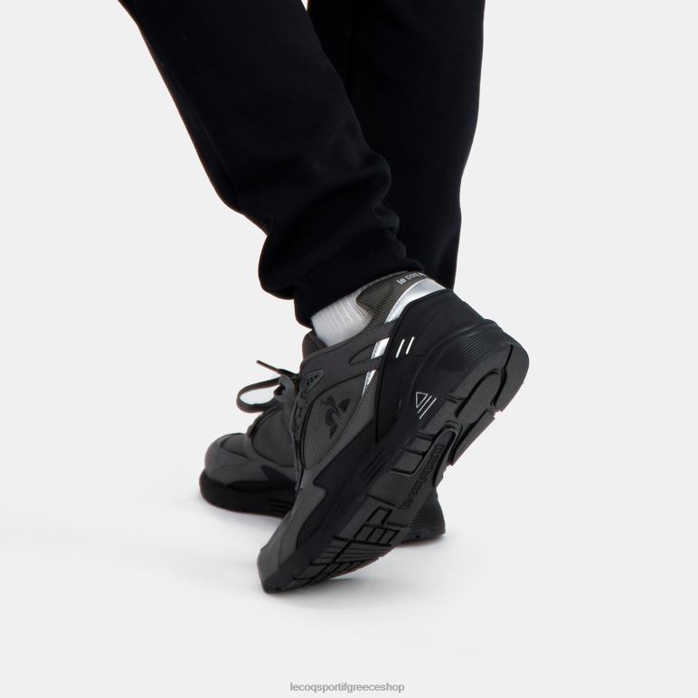 Le Coq Sportif παπούτσια άνδρες παπούτσι lcs r1100 μαύρη σόλα γκρι D2ZV543