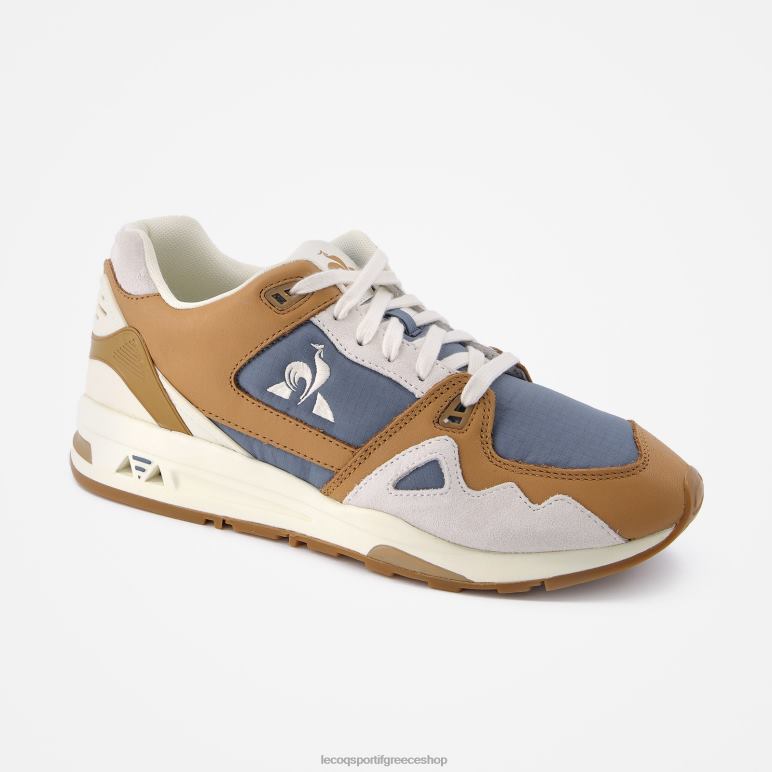 Le Coq Sportif παπούτσια άνδρες shoe lcs r1000 ripstop καφέ D2ZV530
