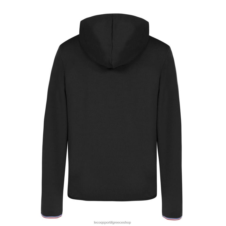 Le Coq Sportif είδη ένδυσης παιδιά φούτερ με κουκούλα και μαύρο φερμουάρ D2ZV400