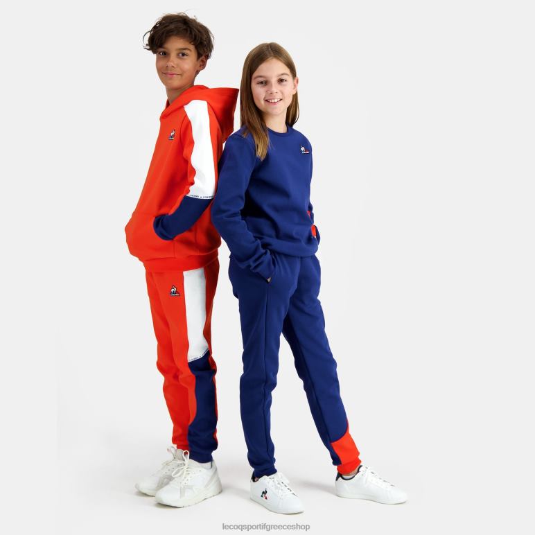 Le Coq Sportif είδη ένδυσης παιδιά φούτερ με κουκούλα πορτοκαλί D2ZV643