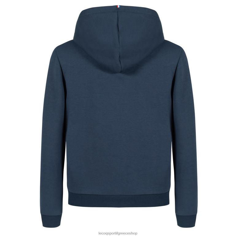 Le Coq Sportif είδη ένδυσης παιδιά φούτερ με κουκούλα με μπλε φερμουάρ D2ZV670