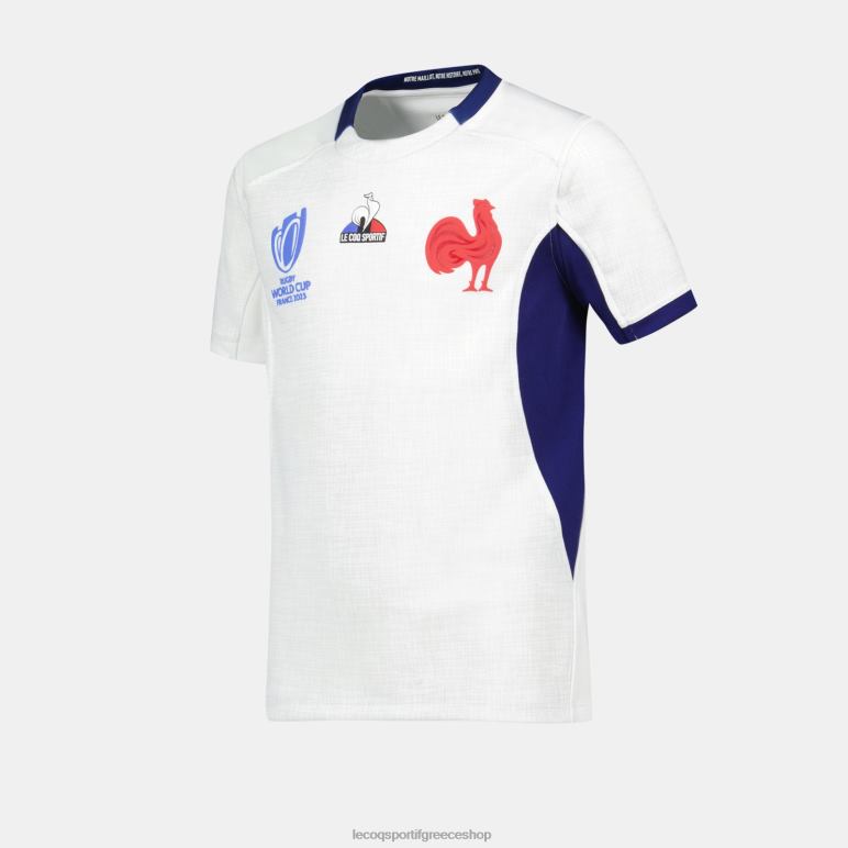 Le Coq Sportif είδη ένδυσης παιδιά αντίγραφο της φανέλας xv της Γαλλίας - Παγκόσμιο Κύπελλο ράγκμπι 2023 λευκή D2ZV695